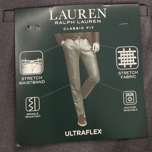 BNWT Lauren Ralph Lauren Ultraflex Men's Dress pants- 36x30 - Picture 9 of 9